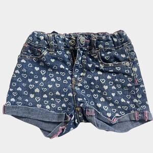 Jordache Girl Blue Heart Shorts Size 4T